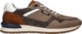 Australian Grijze Leren Sneakers met Comfortabel Voetbed Brown Heren - Taupe