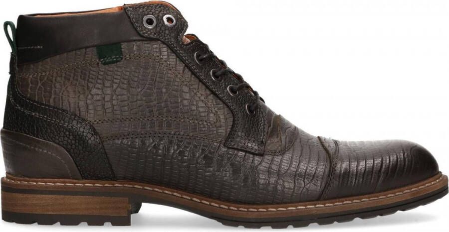 Australian Footwear Australian Montenero Veterboots Laarzen Met Veters Heren Zwart
