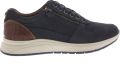 Australian Heren Sneakers Huricane Leather Blue Tan Donkerblauw - Blauw