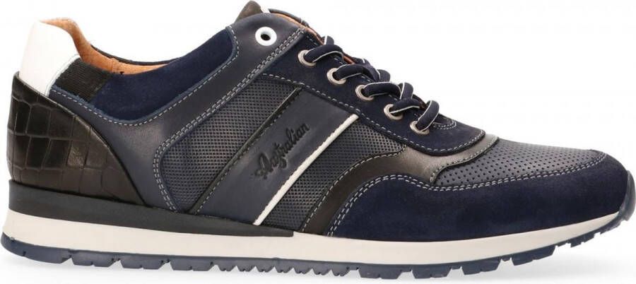 Australian Footwear Navarone Sneakers Blauw Blue Black White - Foto 2