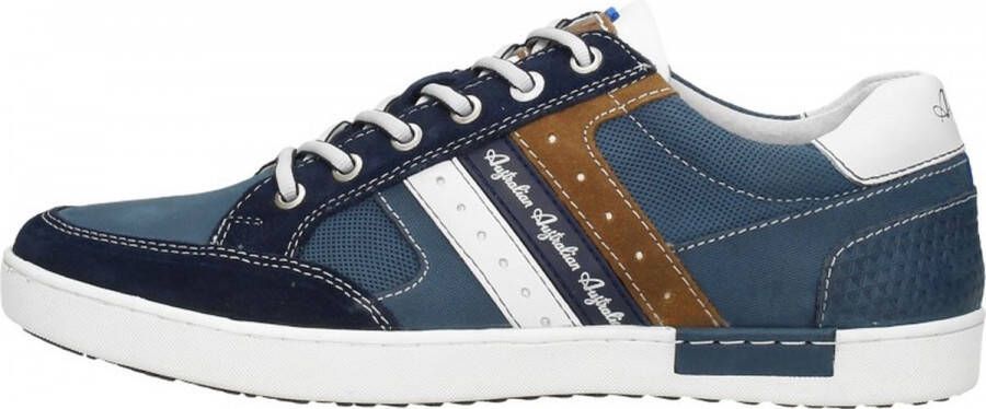 Australian Blauwe Leren Herensneaker Nothingham Multicolor Heren - Foto 2