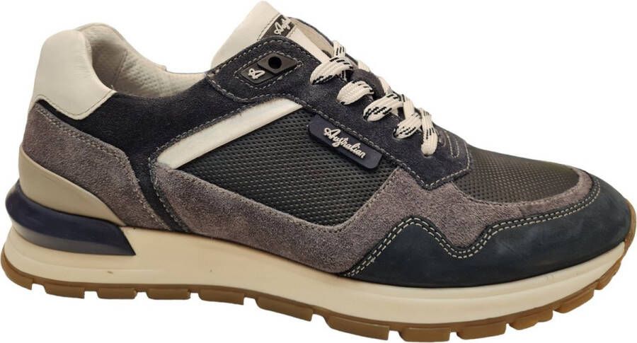 Australian Blauwe leren Novecento herensneaker Multicolor Heren