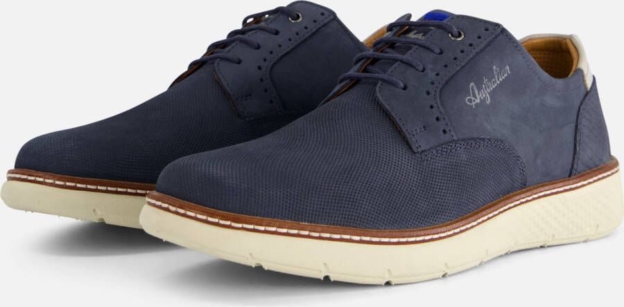 Australian Veterschoenen Blauw Leer 301410 Heren Leer - Foto 4