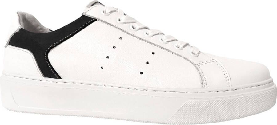 Australian Sneaker Omaha White Leather 15.1666.01-B02 White Blue