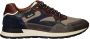 Australian Tiago Sneakers Heren Leren Sneaker Taupe - Thumbnail 1