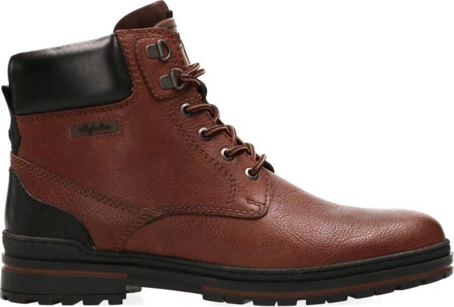 ECCO Australian YORKSHIRE 15 1630 01 T02 Middelbruine half hoge veterboots wijdte G