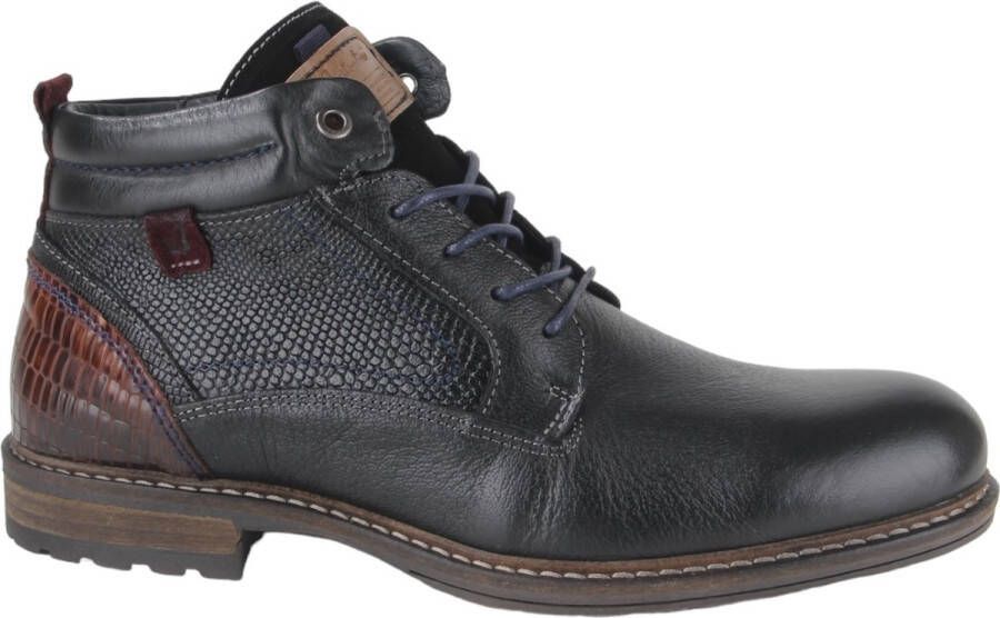 Australian CONLEY 15 1212 06 A93 Zwarte half hoge veterboots wijdte G - Foto 3