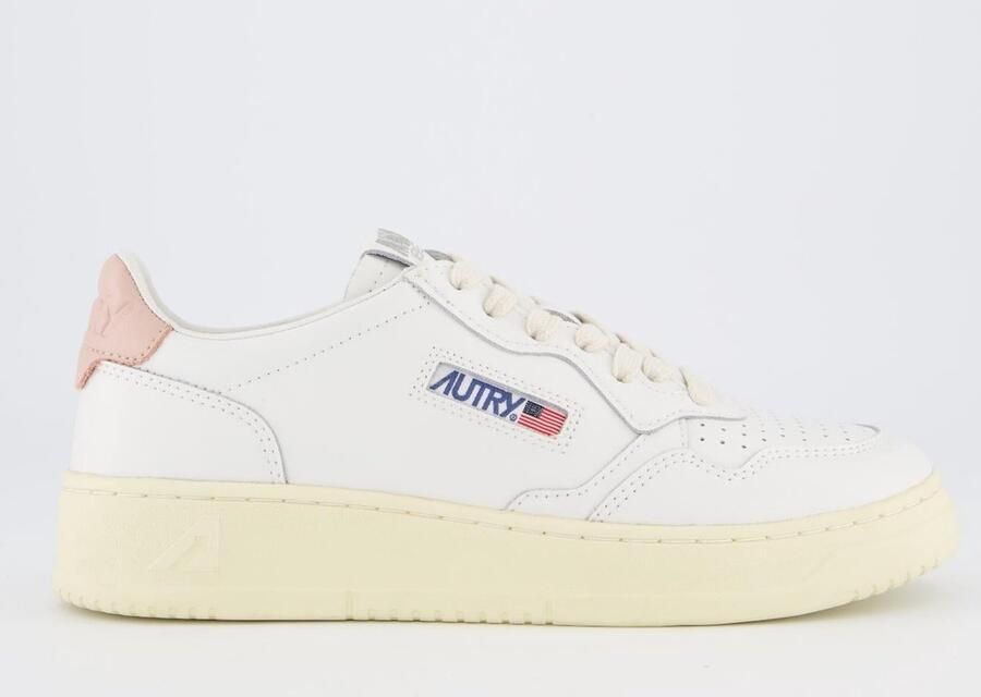 Autry Witte Leren Sneakers met Iconische Achterzak White Dames