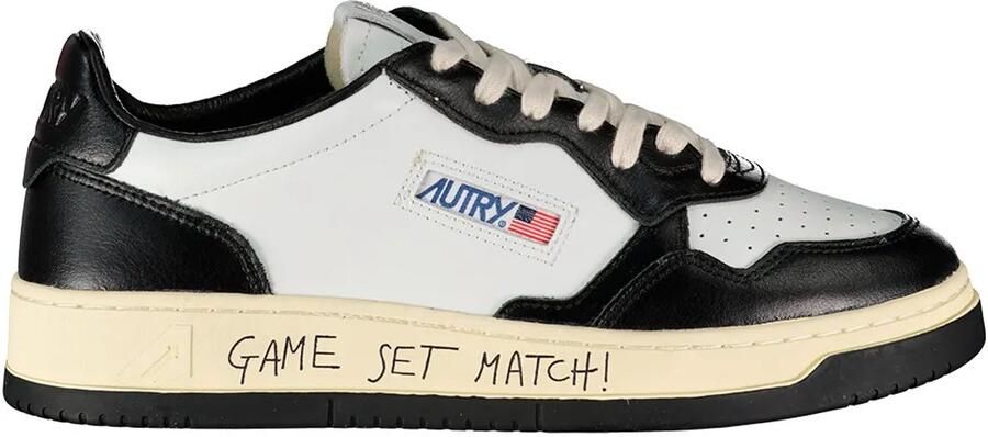 Autry Leren lage sneakers met kleuraccenten White Heren