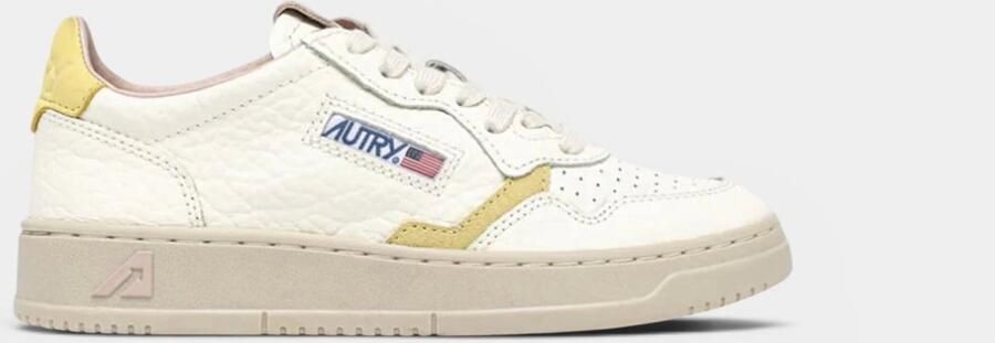 Autry Medalist Low White Lemon Silk (Women's)