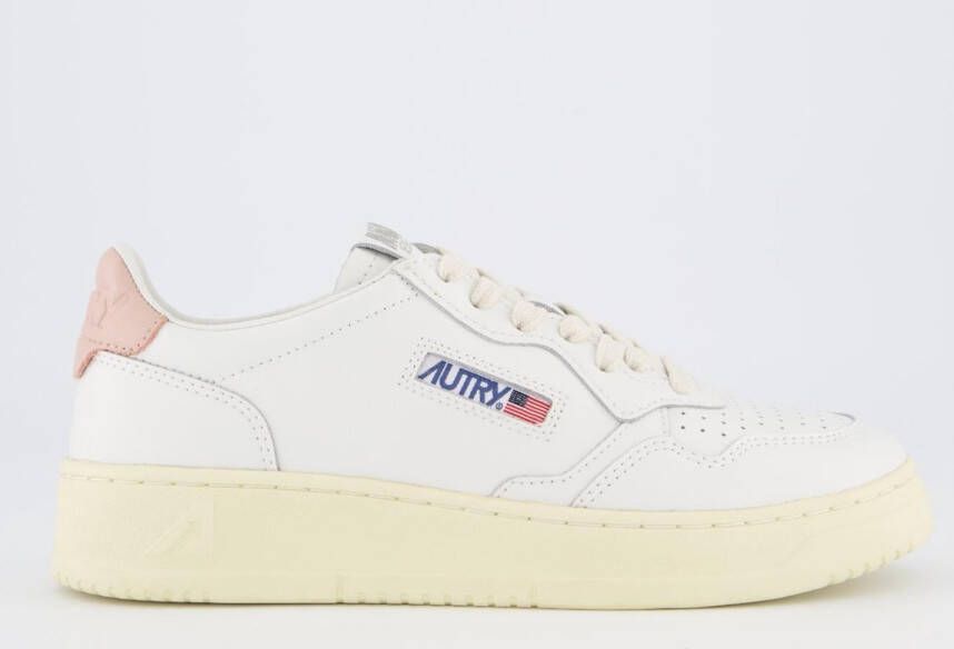 Autry Dames Medalist Sneaker Wit Roze