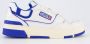 Autry Lage Leren Sneaker met Blauwe Suède Inzetstukken Wit Heren - Thumbnail 1