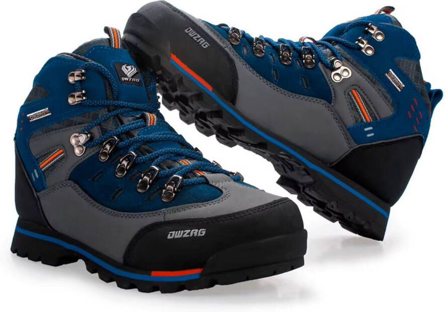 Aventury Wandelschoenen Waterdicht Lederen Hicking schoenen Berg schoenen Wandelschoenen Wandelschoenen Blauw Grijs