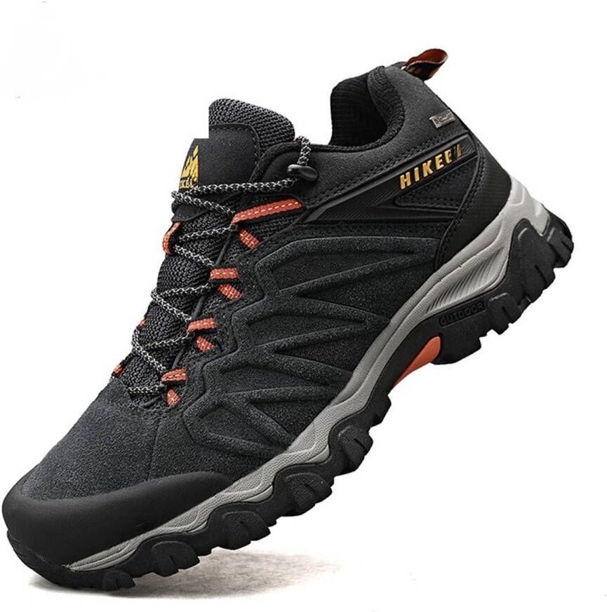 Aventury Wandelschoenen Waterdicht Lederen Hicking schoenen Berg schoenen Wandelschoenen Wandelschoenen Grijs Rood