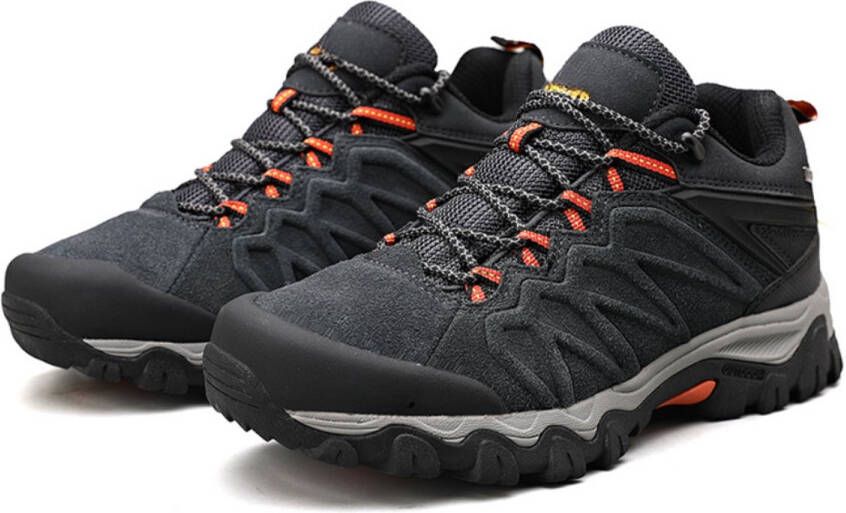Aventury Wandelschoenen Waterdicht Lederen Hicking schoenen Berg schoenen Wandelschoenen dames Wandelschoenen heren Grijs Rood