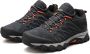 Aventury Wandelschoenen Waterdicht Lederen Hicking schoenen Berg schoenen Wandelschoenen dames Wandelschoenen heren Grijs Rood - Thumbnail 1