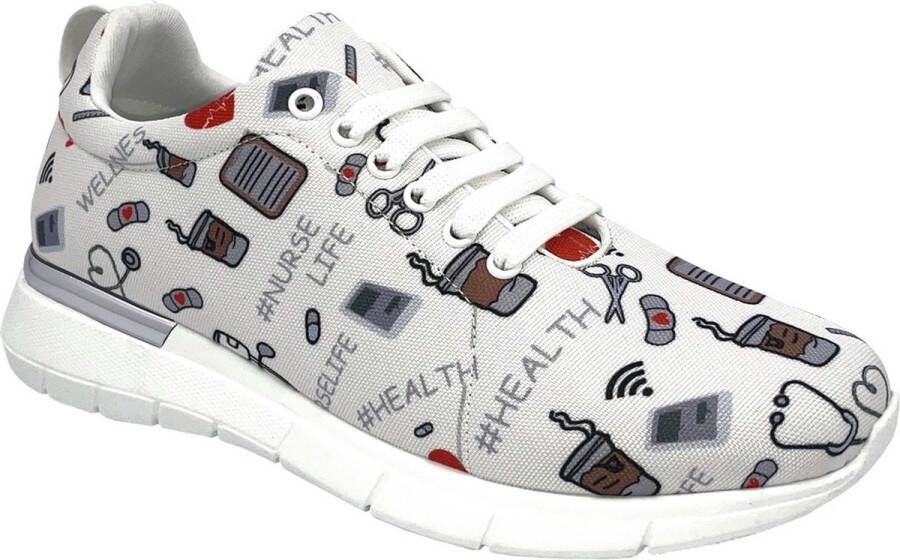 AWC Footwear Damen Sport Sneaker 15370 Easy Weiß Nurse