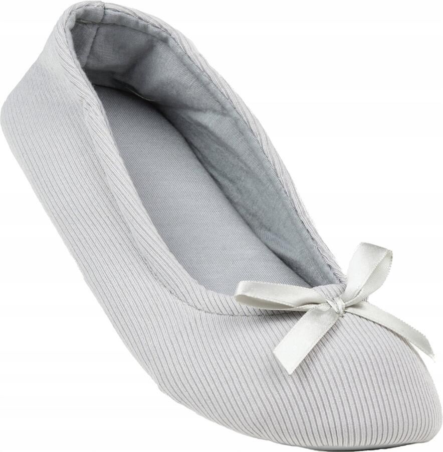 Axim Dames Pantoffels Ballerina Stijl Grijs