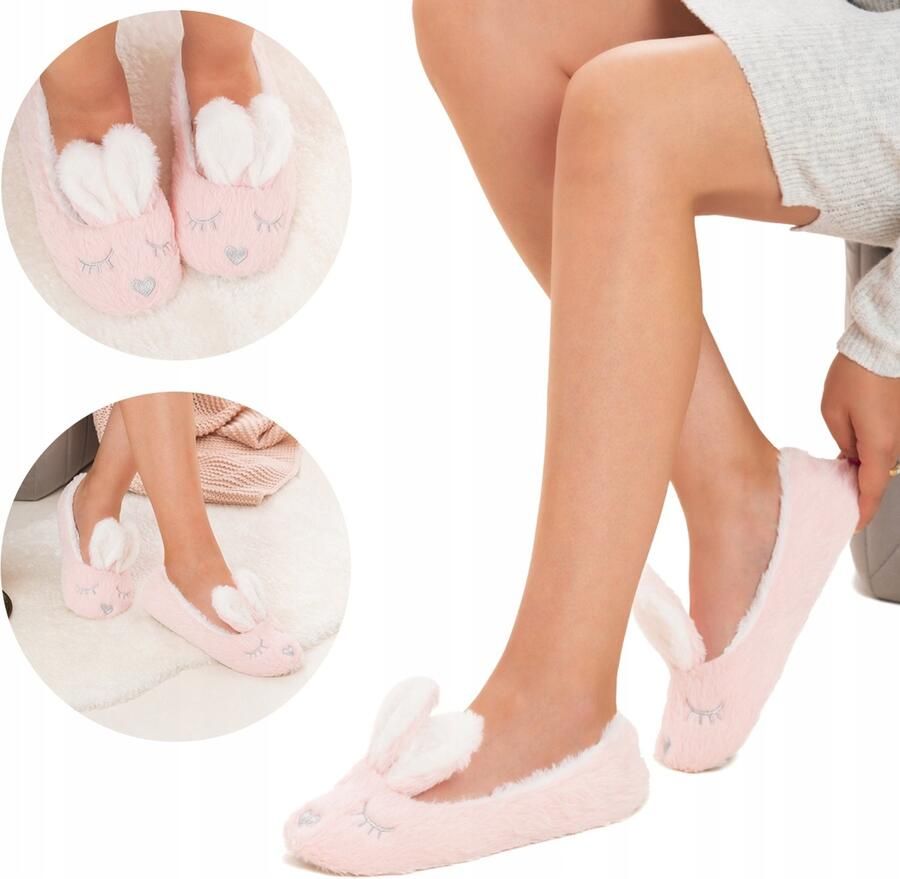 Axim dames pantoffels ballerina's zacht en warm