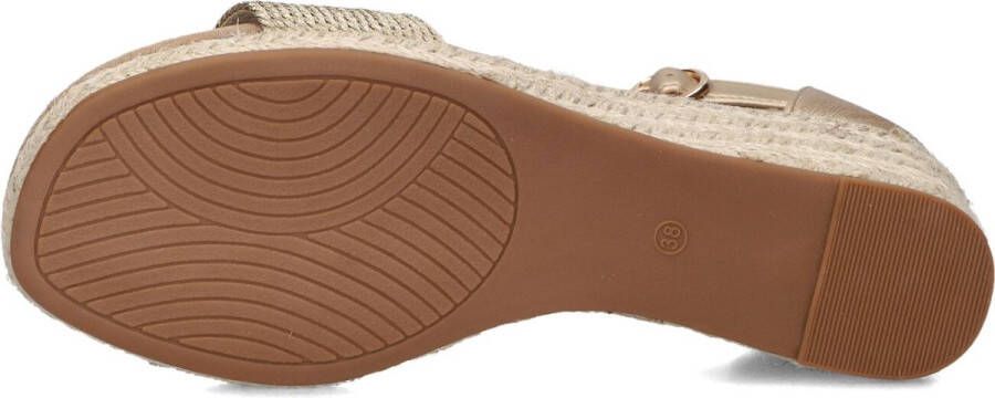 AYANA 0577-3b Espadrilles Zomer Schoenen Dames Goud
