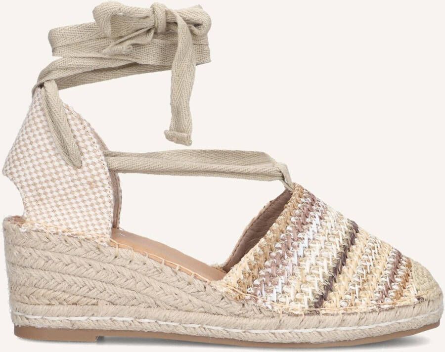 AYANA 0655-1 Espadrilles Met Sleehak Dames Beige