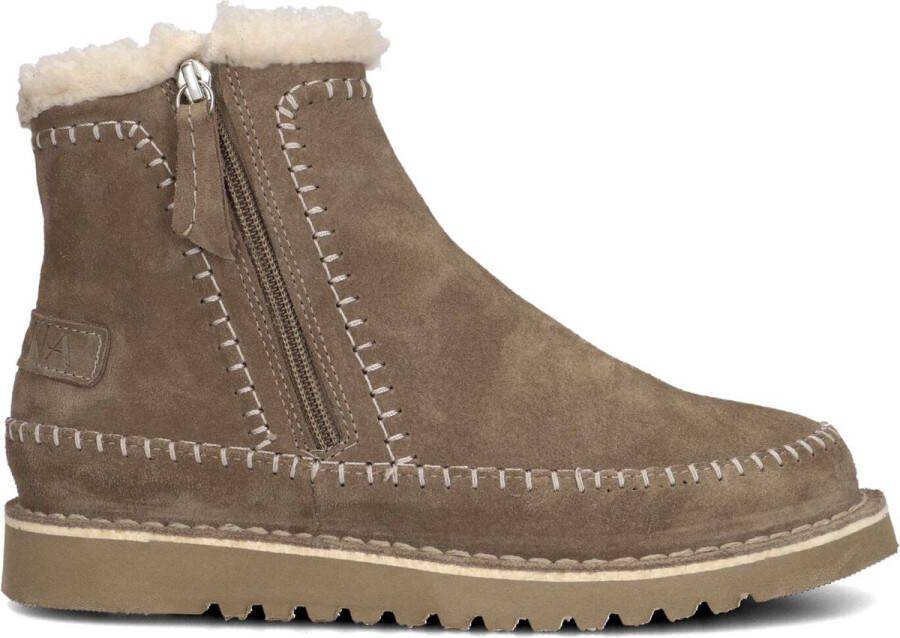 AYANA Enkelboots Dames 2431 Maat: 44 Materiaal: Suède Kleur: Taupe - Foto 2