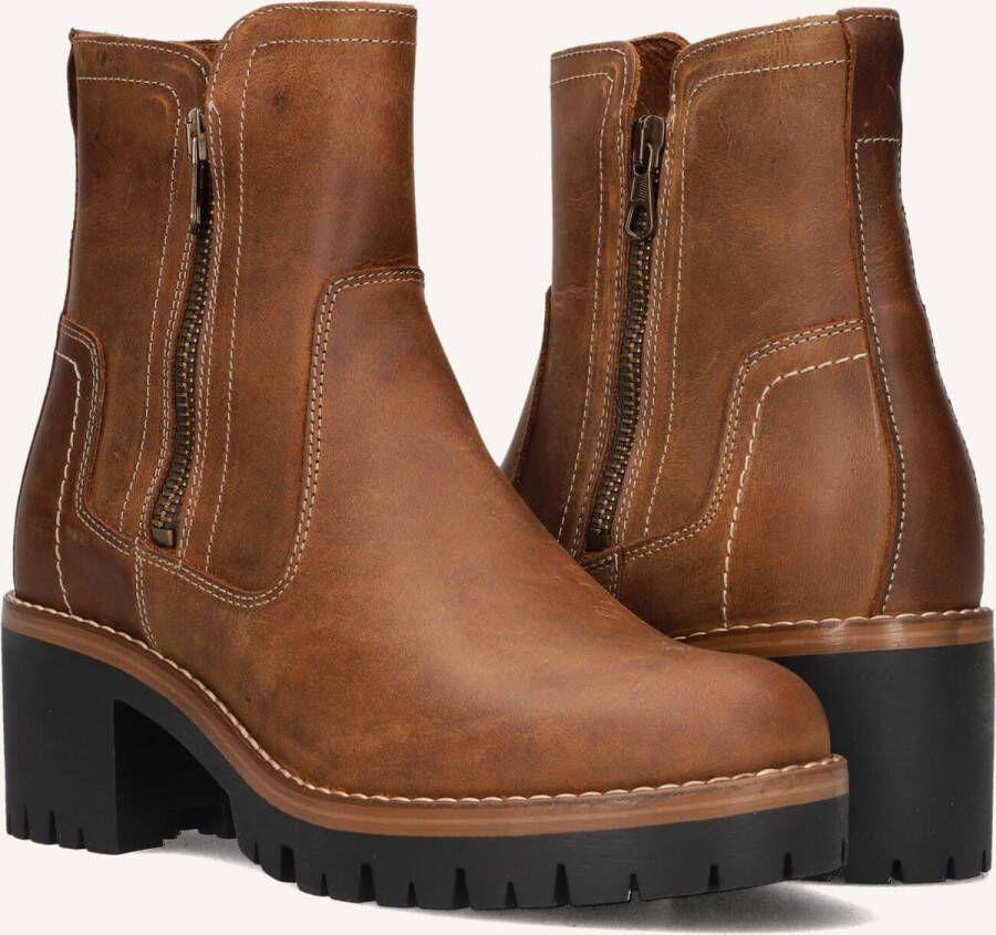 AYANA Enkellaarsjes Dames 854 Maat: 38 Materiaal: Leer Kleur: Bruin - Foto 5