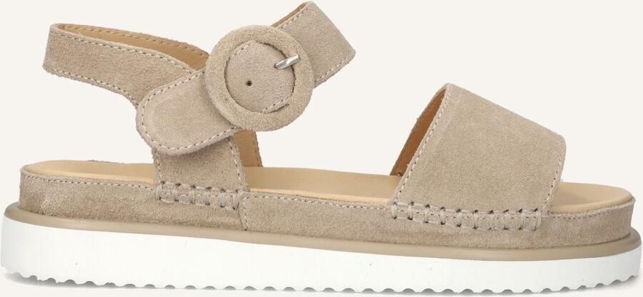 AYANA Platte sandalen Dames 11865 Maat: 43 Materiaal: Suède Kleur: Beige - Foto 2