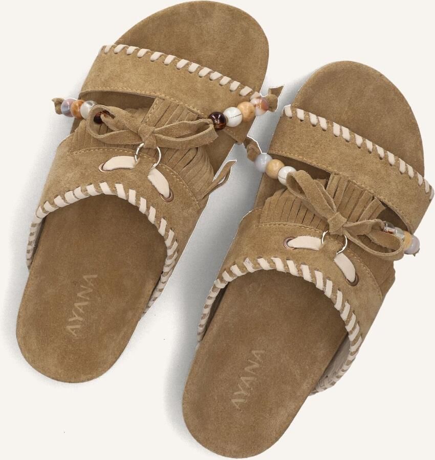 AYANA Slippers Dames 2502 Maat: 41 Materiaal: Suède Kleur: Camel - Foto 5