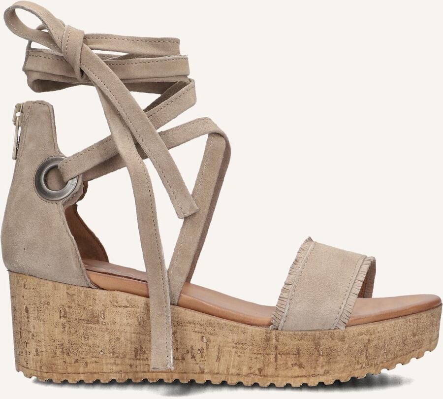 AYANA Sandalen met Hak Dames 722007 Maat: 35 Materiaal: Suède Kleur: Beige - Foto 2
