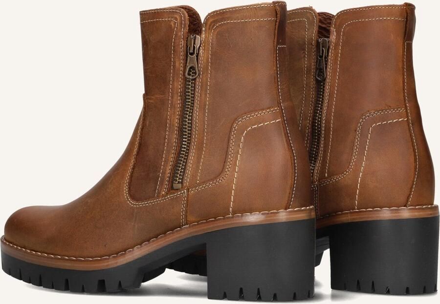 AYANA Enkellaarsjes Dames 854 Maat: 38 Materiaal: Leer Kleur: Bruin - Foto 3