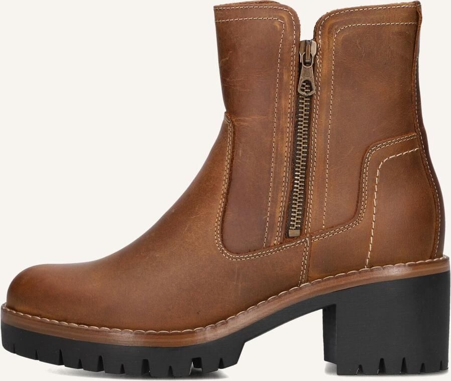 AYANA Enkellaarsjes Dames 854 Maat: 38 Materiaal: Leer Kleur: Bruin - Foto 2