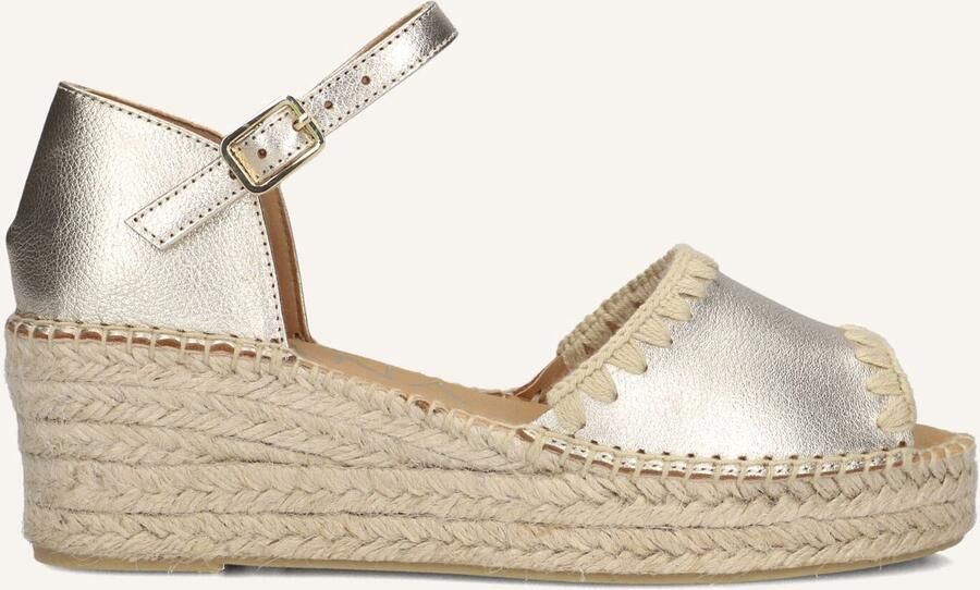 AYANA Espadrilles Dames Omo25yu816 Maat: 40 Materiaal: Leer Kleur: Goudkleurig - Foto 2