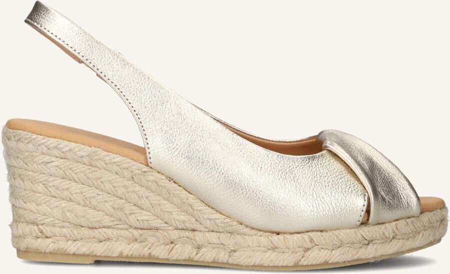 AYANA Espadrilles Dames Omo25yu846 Maat: 39 Materiaal: Leer Kleur: Goud - Foto 2