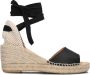 AYANA Yu127 Espadrilles Zomer Schoenen Dames Zwart - Thumbnail 2