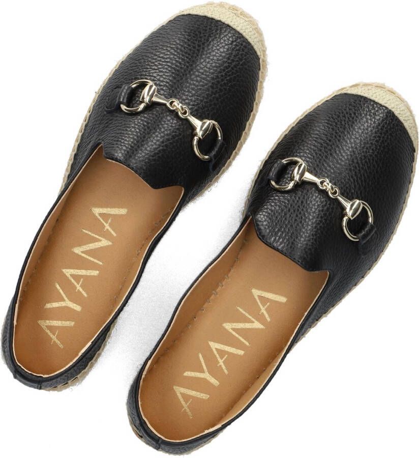 AYANA Espadrilles Dames Omo25yu812 Maat: 41 Materiaal: Leer Kleur: Zwart - Foto 2