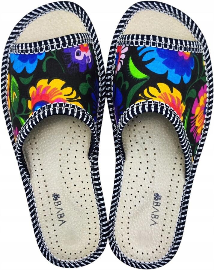 Baba Dames Pantoffels Folk Leer