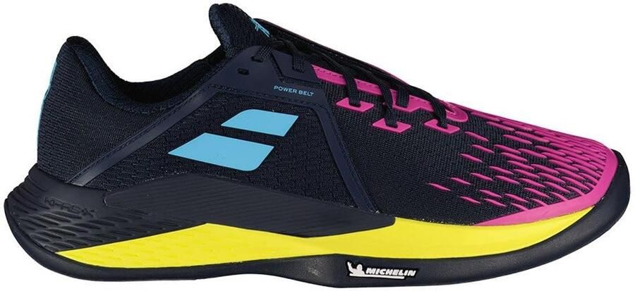 Babolat Propulse Fury 3 Clay Tennisschoenen Donkerblauw Roze