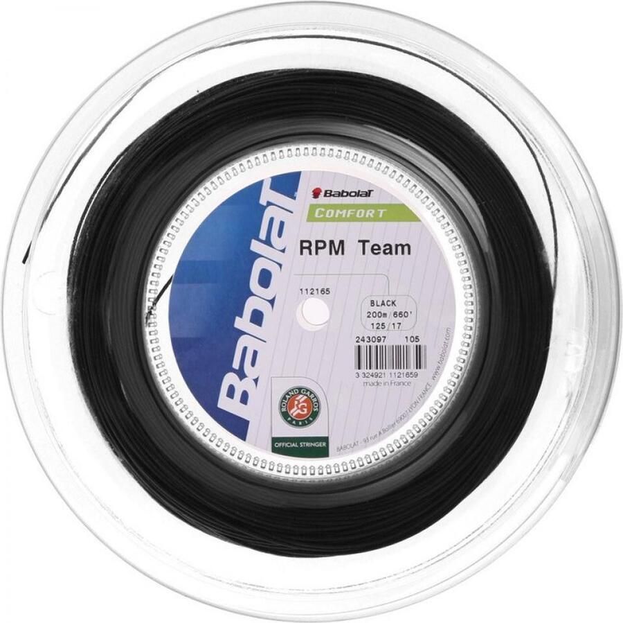 Babolat RPM Team 200M Rol Tennisnaar Snaar Dikte: 1.30 Zwart