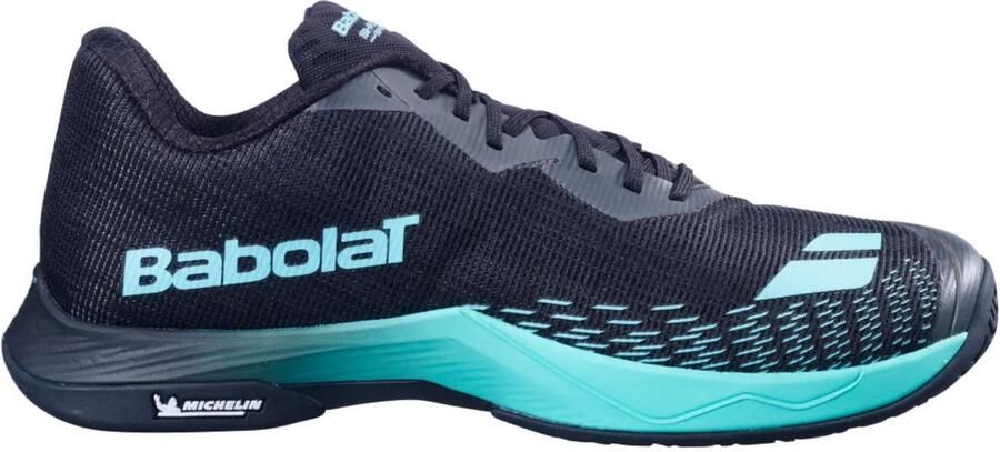 Babolat Shadow Spirit 2 Heren Padel Schoenen Zwart Cyaan