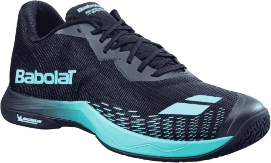 Babolat Shadow Spirit 2 Heren Padel schoenen Zwart Cyaan