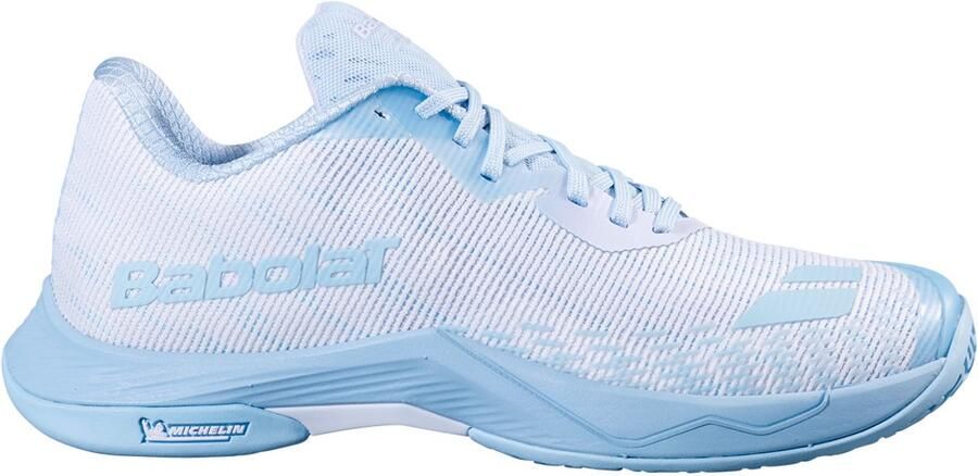 Babolat Shadow Spirit dames badmintonschoen wit blauw