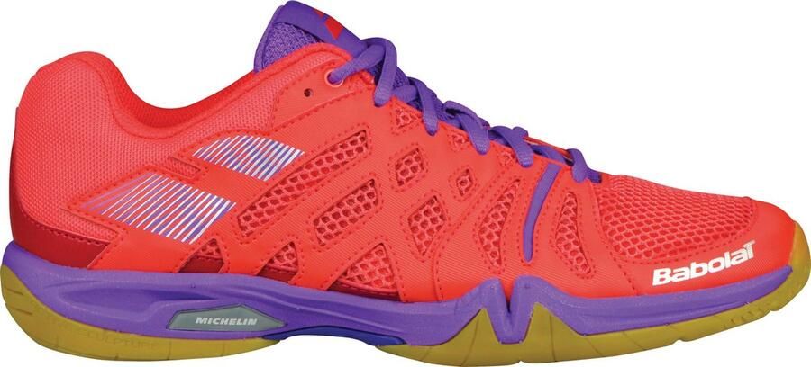 Babolat Shadow team dames badmintonschoen rood paars