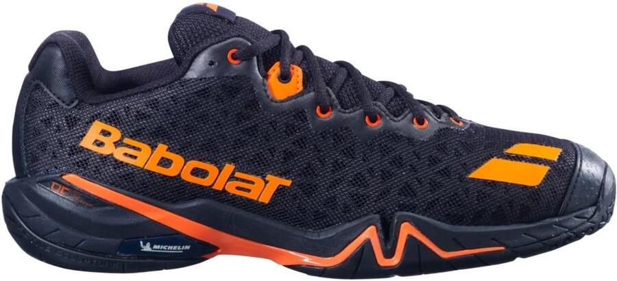 Babolat Shadow Tour 4 Heren Badmintonschoenen Zwart Oranje