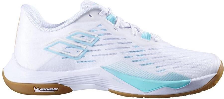Babolat Shadow Tour 5 Dames indoorschoenen wit blauw