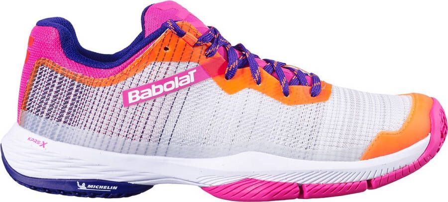 Babolat Jet Ritma dames padelschoenen grijs roze