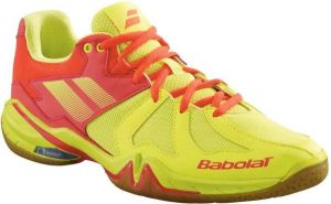 Babolat Shadow Spirit dames badmintonschoen geel oranje ½