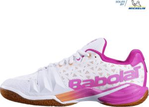 Babolat Shadow TOUR badmintonschoen wit pink