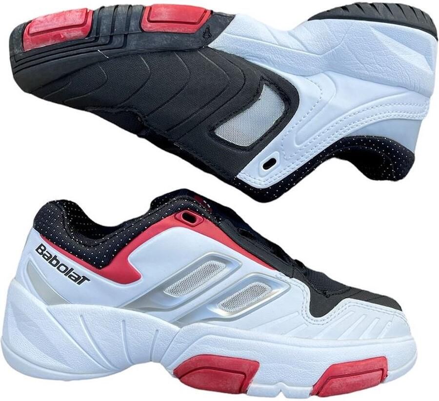 Babolat Tennis Babolat Team Tennisschoenen Wit Zwart Rood Junior - Foto 2