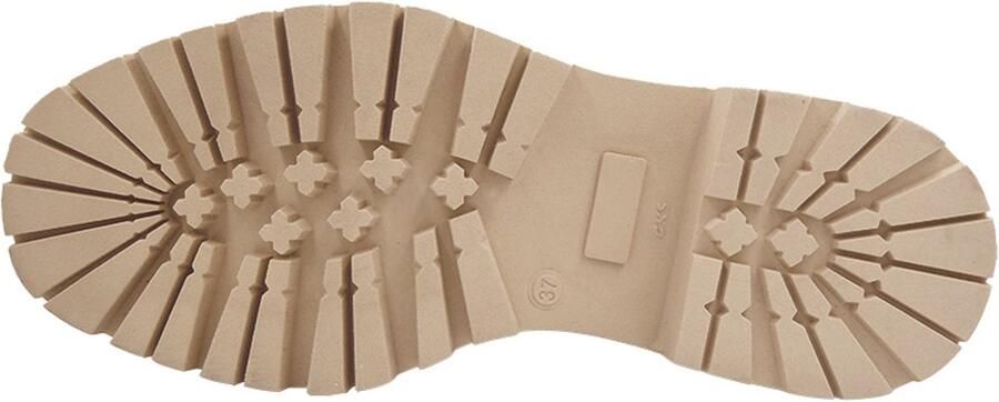 Baboos Dames Leren Loafers Echt Suède Comfortabele Plateau Zool Beige Trendy & Stijlvol